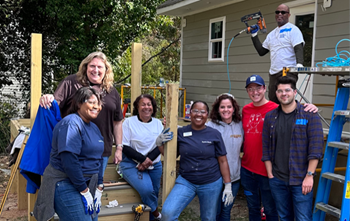 people volunteering with habitat for hummanity