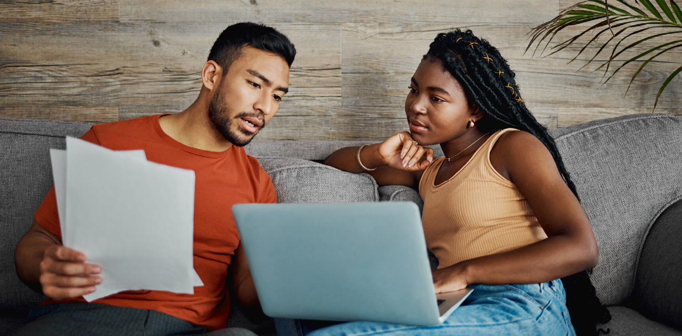 couple discussing finances